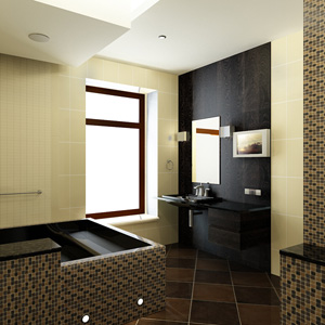Дизайн ванной комнаты для мужчины