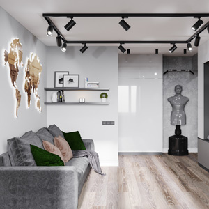 Дизайн интерьер квартиры в стиле минимализм